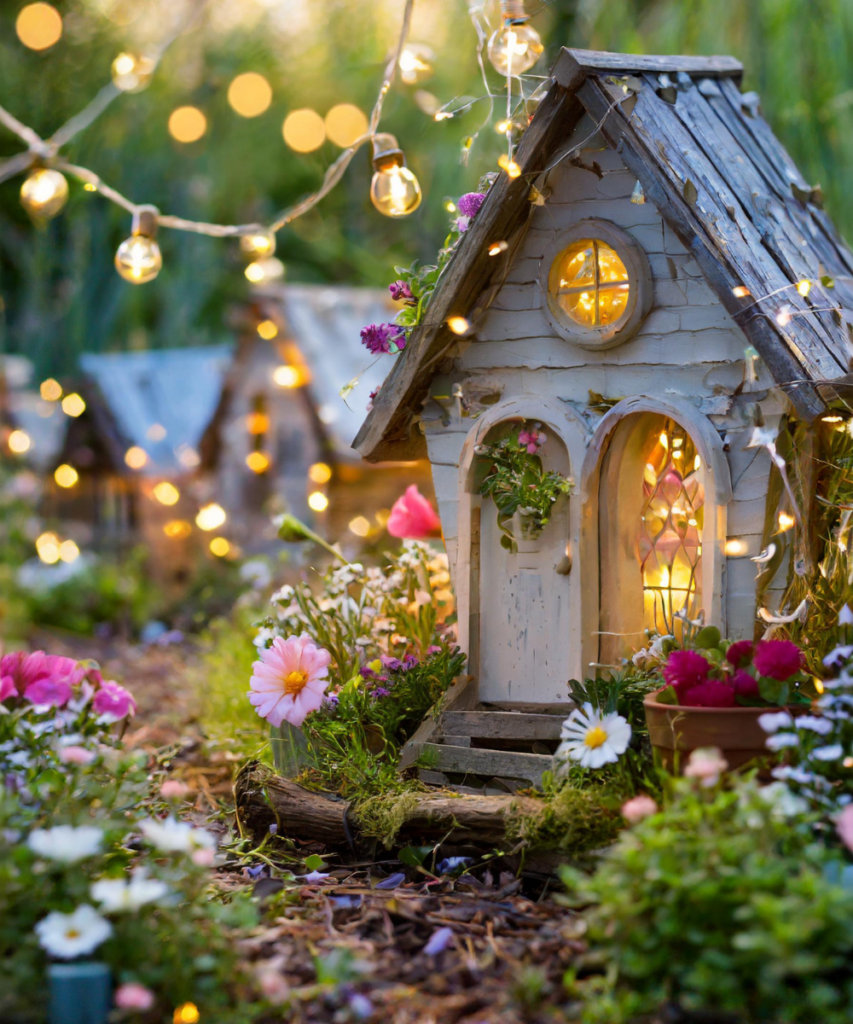 Fairy Garden string lights festive