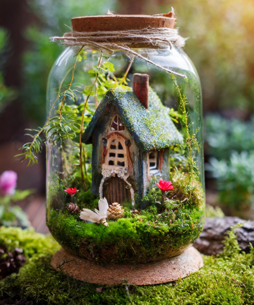 Fairy Gardenhouse in a jar