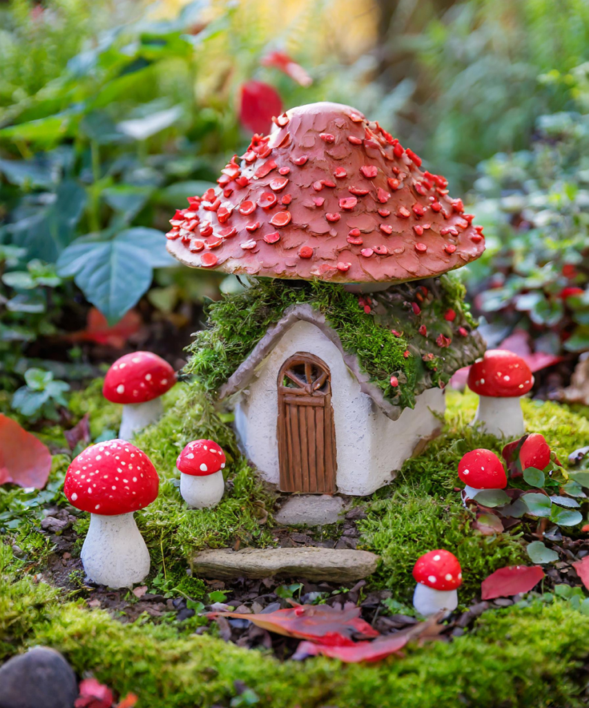 tiny Fairy Garden mushroom house